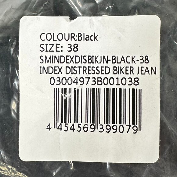 Men's Saint Morta Index Distressed Biker Jeans 38 - Picture 5 of 5